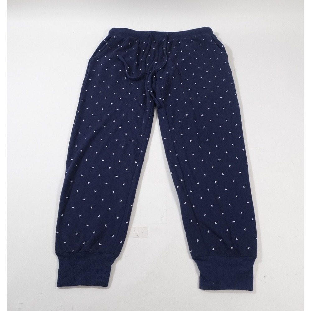 Alfani‎ Pajama Pants Womens XS Navy Blue Moon Print Sleepwear Drawstring